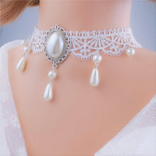 Load image into Gallery viewer, Personalized Multi-layer Crystal Lace Necklace Bone Chain