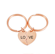 Load image into Gallery viewer, Love Stainless Steel Lettering Keychain Pendant Friend Couple