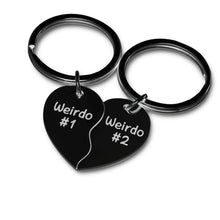 Load image into Gallery viewer, Love Stainless Steel Lettering Keychain Pendant Friend Couple
