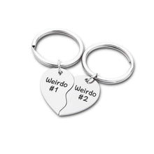 Load image into Gallery viewer, Love Stainless Steel Lettering Keychain Pendant Friend Couple