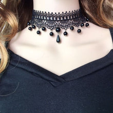 Load image into Gallery viewer, Personalized Multi-layer Crystal Lace Necklace Bone Chain