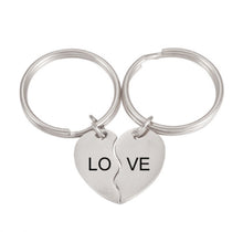 Load image into Gallery viewer, Love Stainless Steel Lettering Keychain Pendant Friend Couple